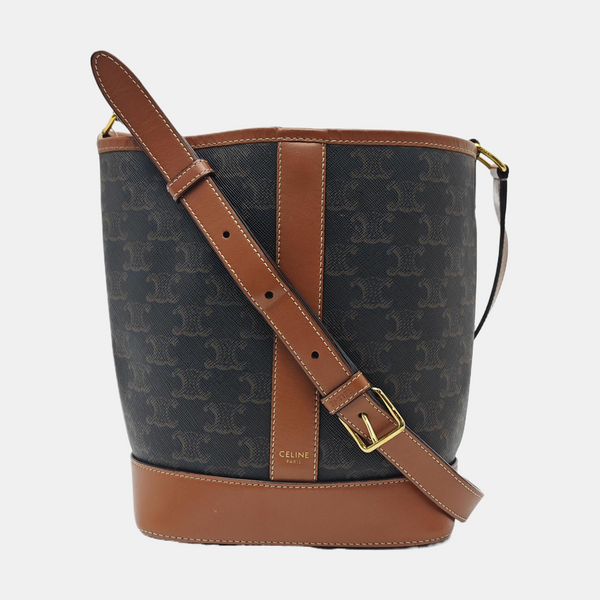 TRIOMPHE CANVAS Small Coated Canvas Brown