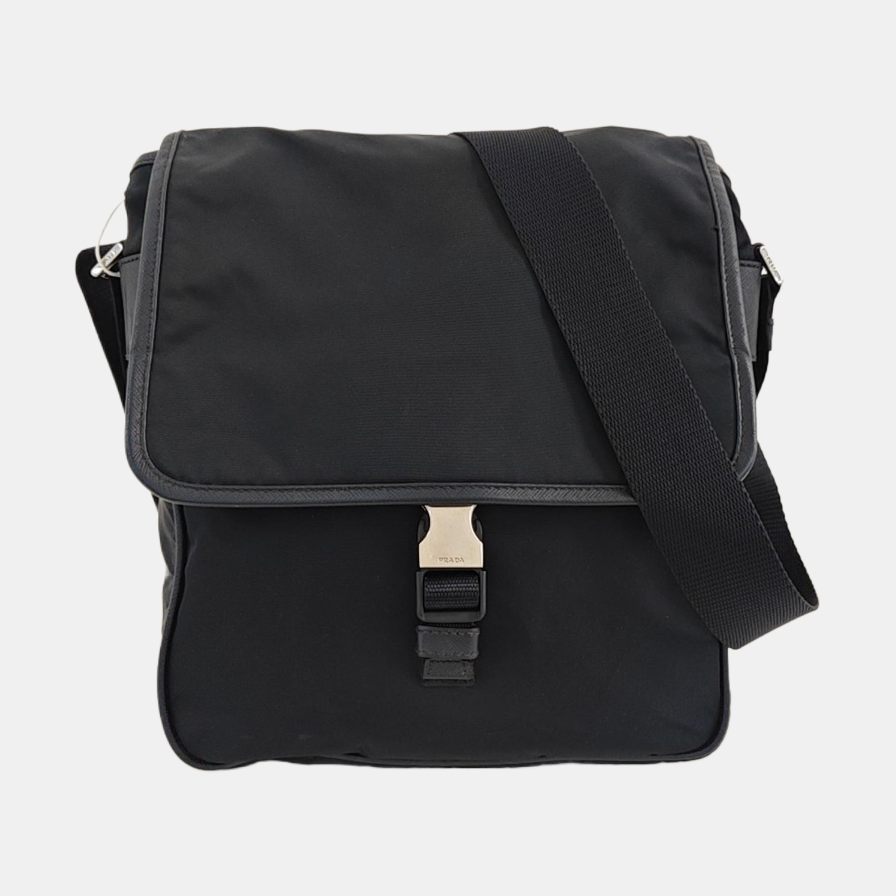 Fabric Shoulder Bag Blue