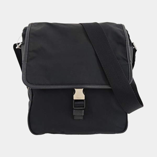 Fabric Shoulder Bag Blue