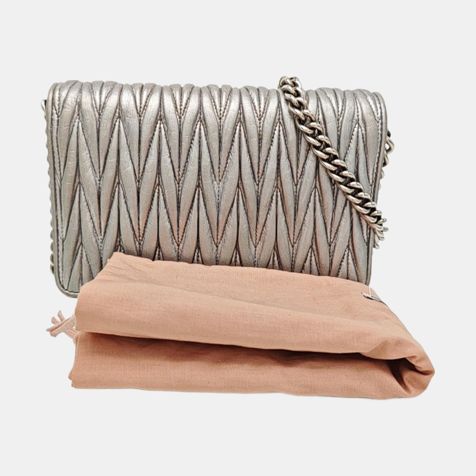 Miu Délice Lambskin Silver