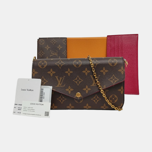 FÉLICIE Monogram Coated Canvas Brown