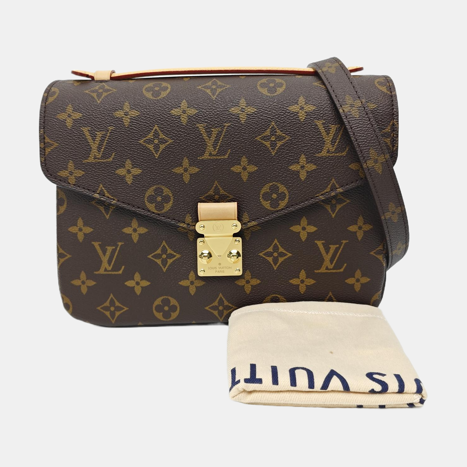 MÉTIS MM Monogram Coated Canvas Brown