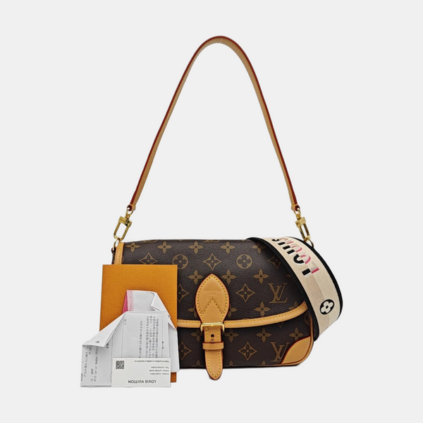 DIANE Monogram Coated Canvas Brown