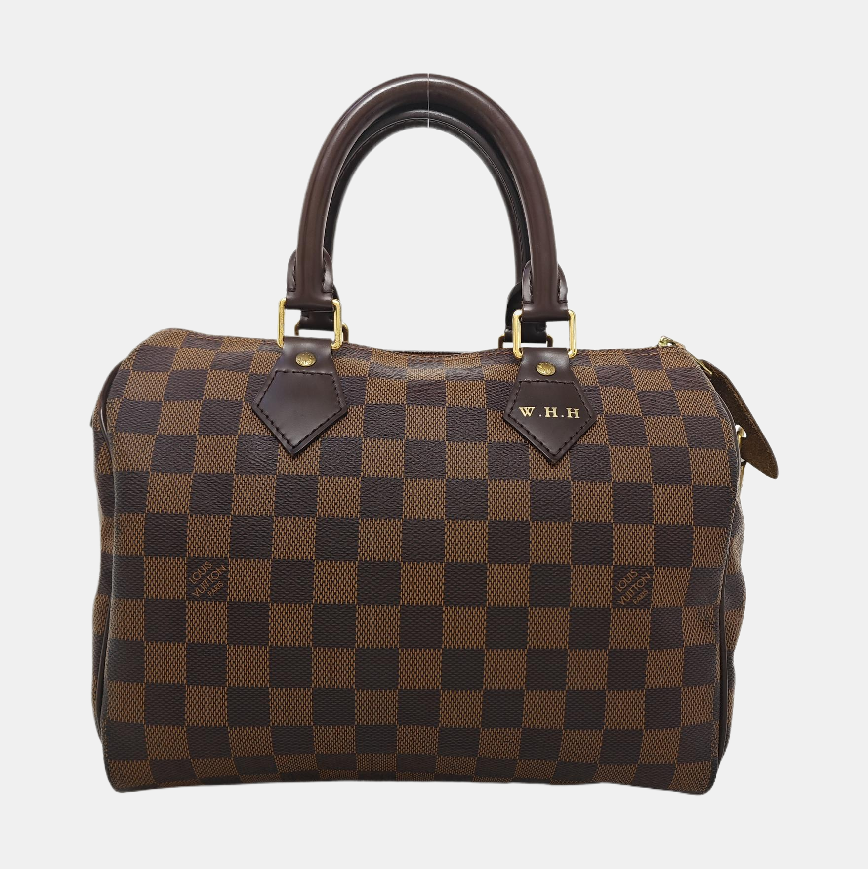 SPEEDY 25 Damier Ebene Coated Canvas Brown