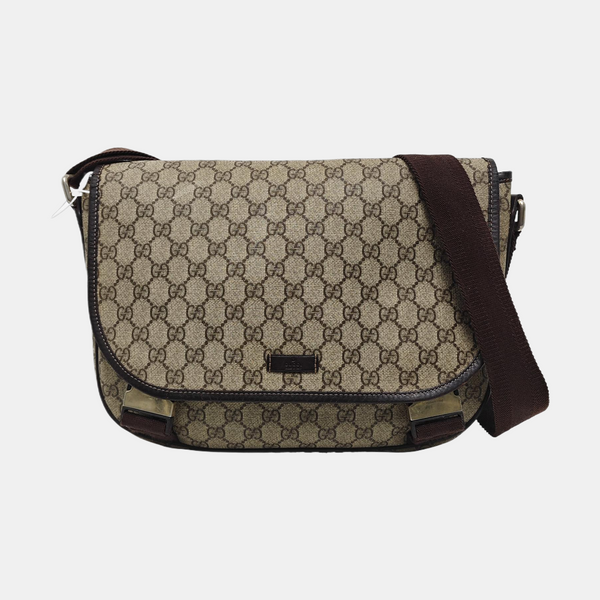 GG Imprime Monogram Coated Canvas Brown