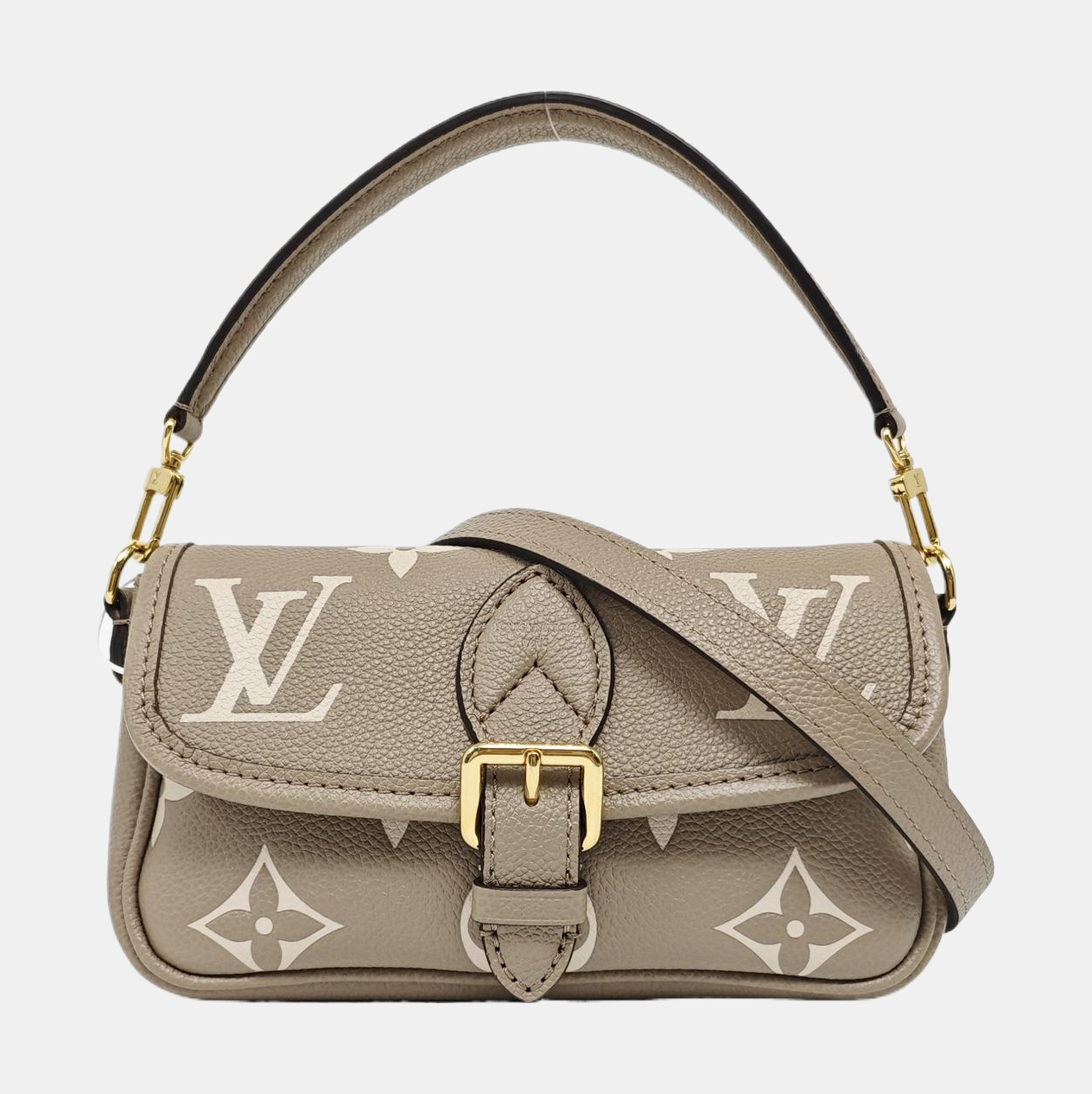 DIANE Nano Monogram Calfskin Gray