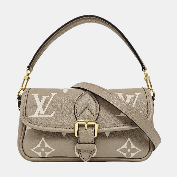 DIANE Nano Monogram Calfskin Gray