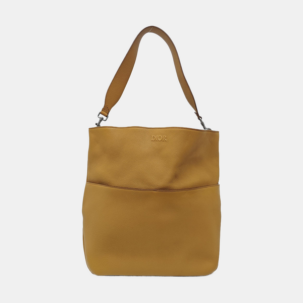 Calfskin Shoulder Bag Brown