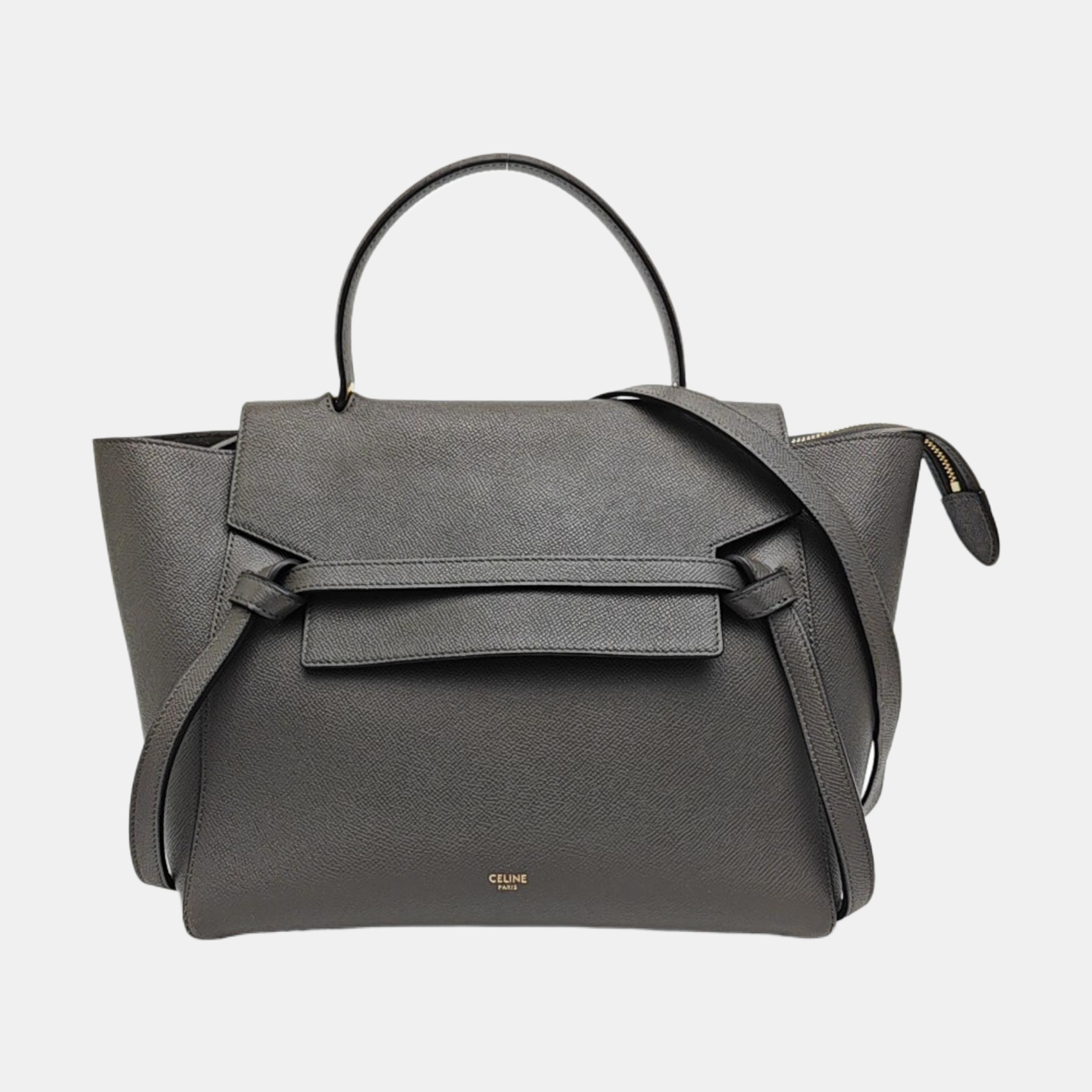 BELT Mini Calfskin Gray