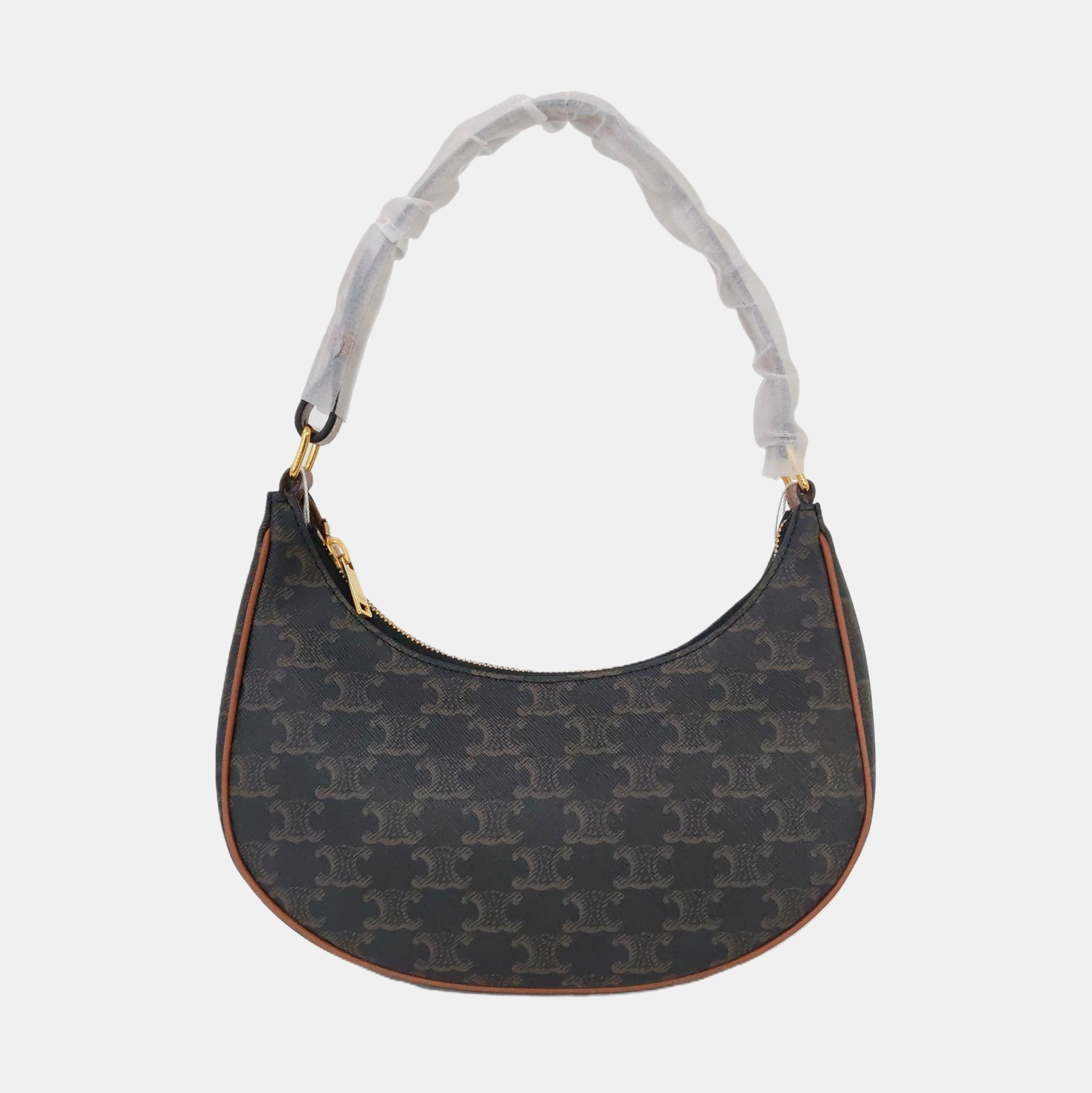 Authenticated pre-owned  AVA Coated Canvas Brown - Top Handle Bag at Looply