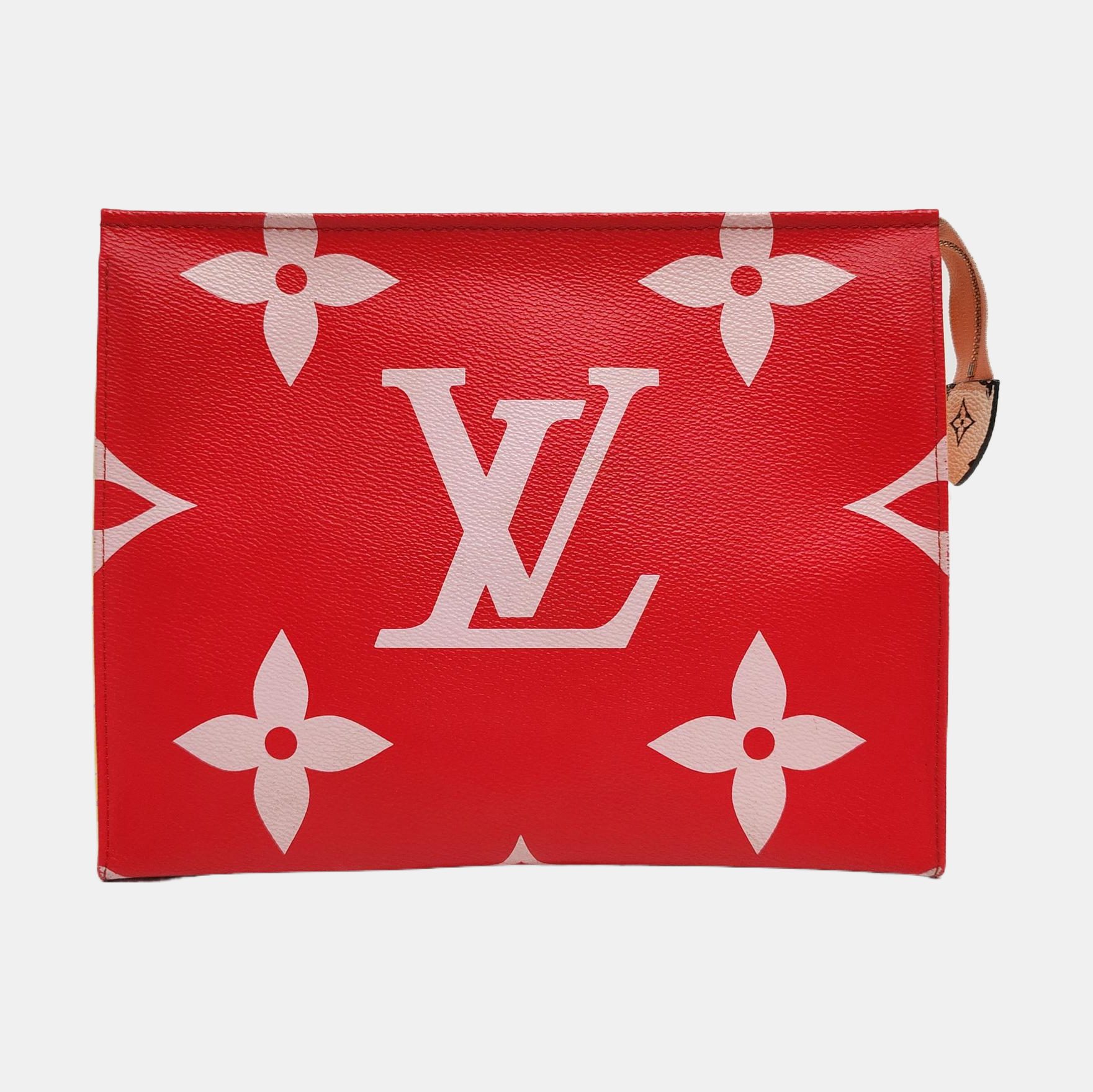 TOILET POCKET 26 Monogram Coated Canvas Red