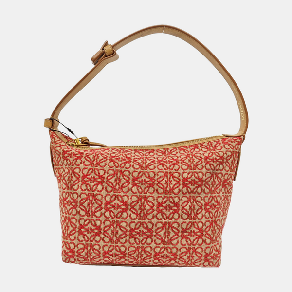 Monogram Canvas Shoulder Bag Red