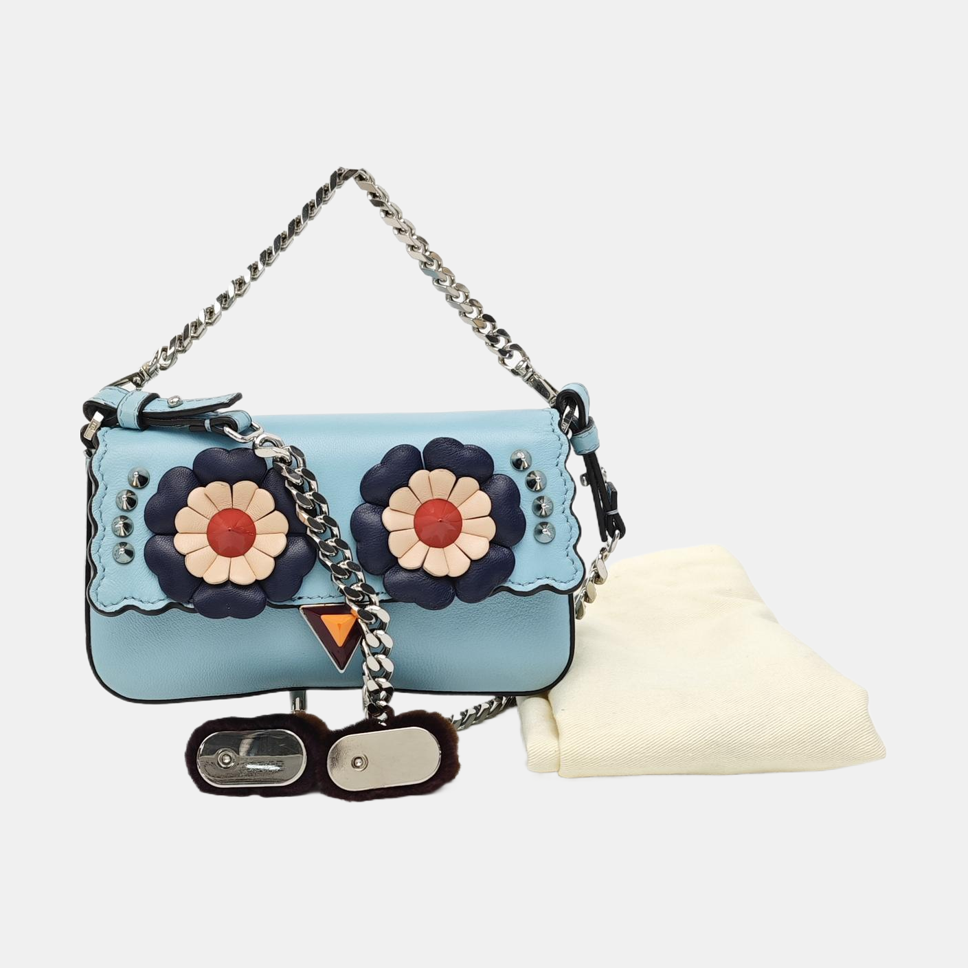Baguette Micro Calfskin Blue