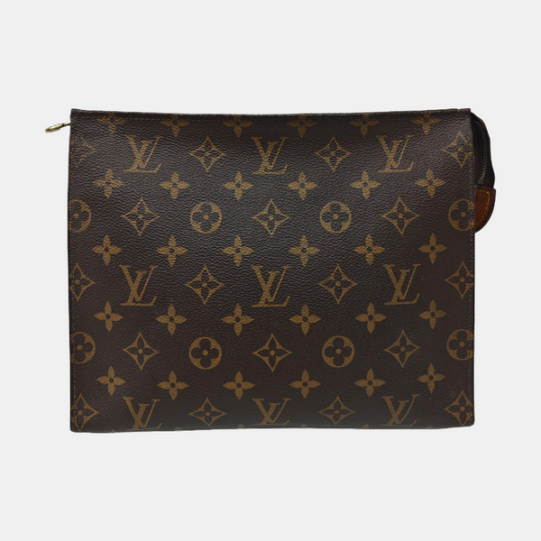 TOILET POCKET 26 Lona Monogram Revestida Marrón
