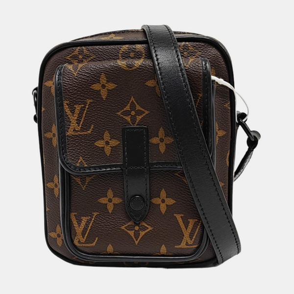 CHRISTOPHER Monogram Coated Canvas Brown