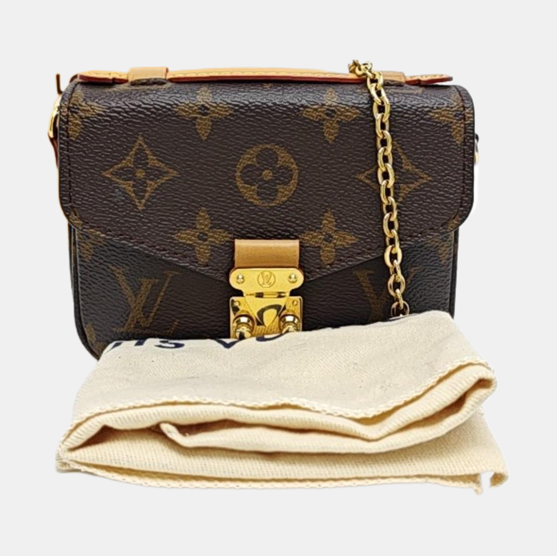 MÉTIS Micro Monogram Coated Canvas Brown