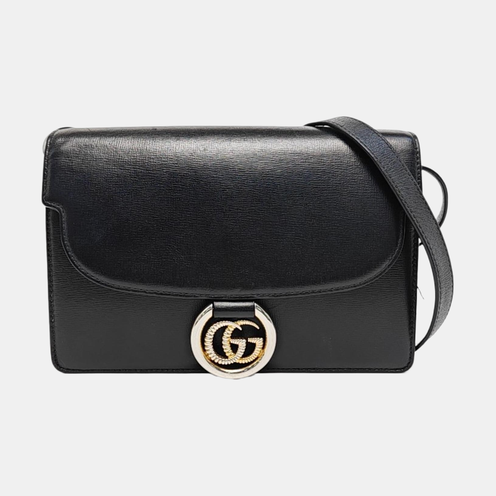 GG Ring Small Calfskin Black