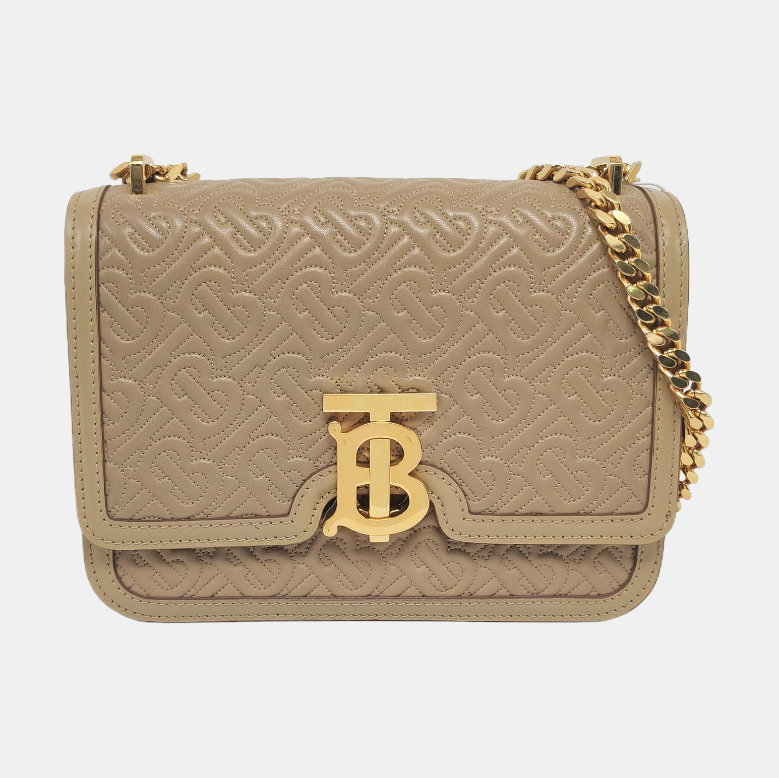 TB Small Lambskin Beige