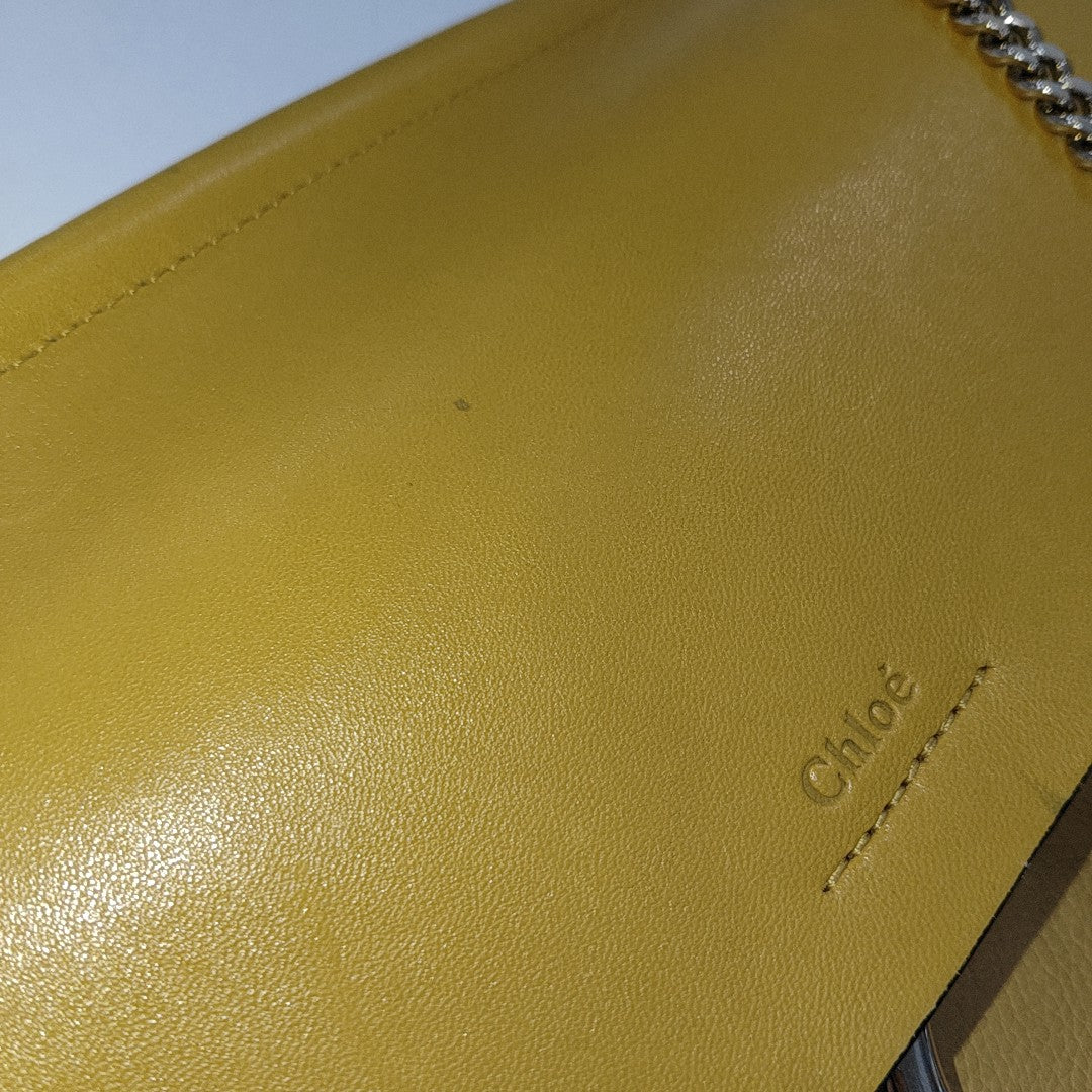 Faye Medium Calfskin Yellow