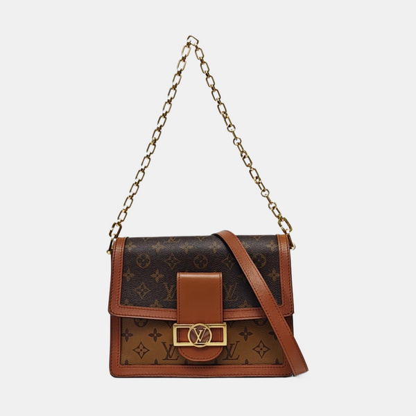 DAUPHINE MM Monogram Coated Canvas Brown