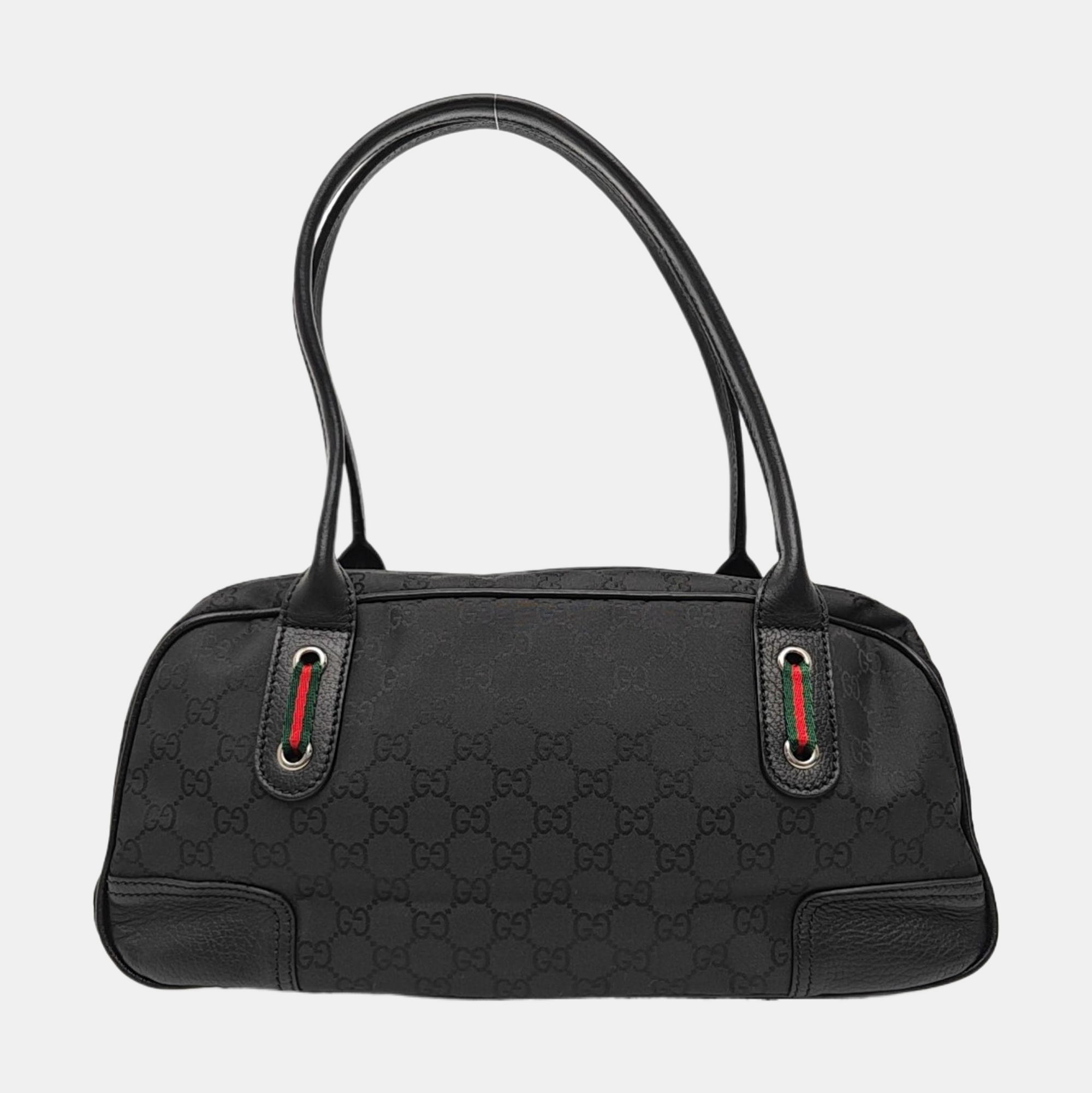 Monogram Canvas Shoulder Bag Black