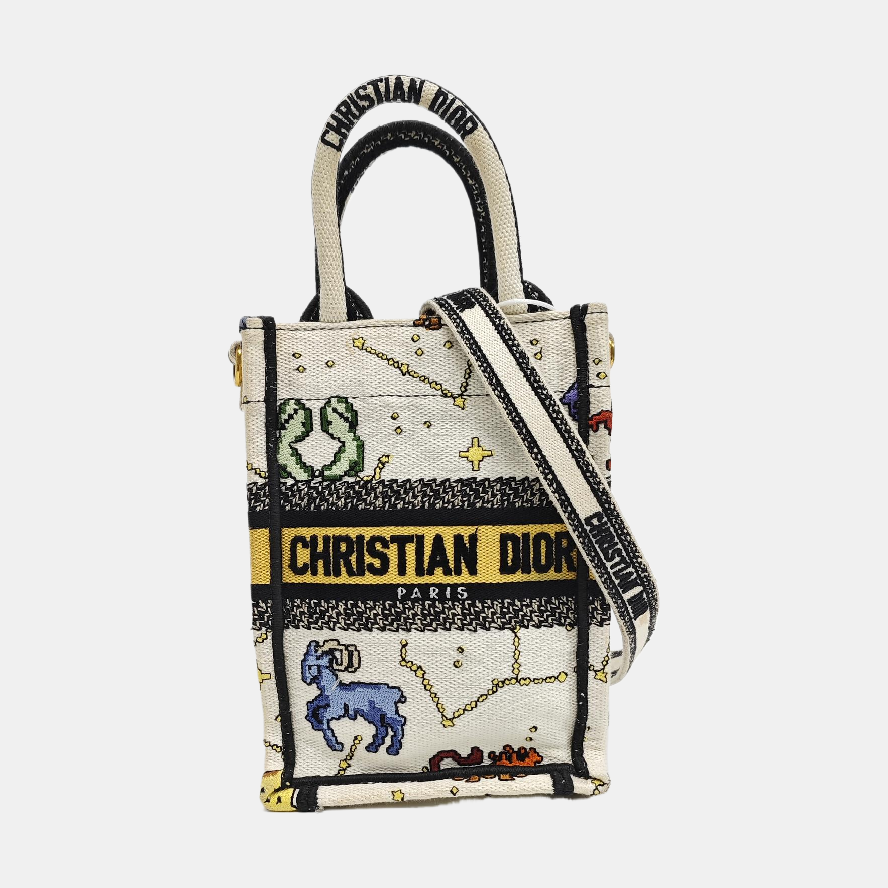 Book Tote Mini Canvas White