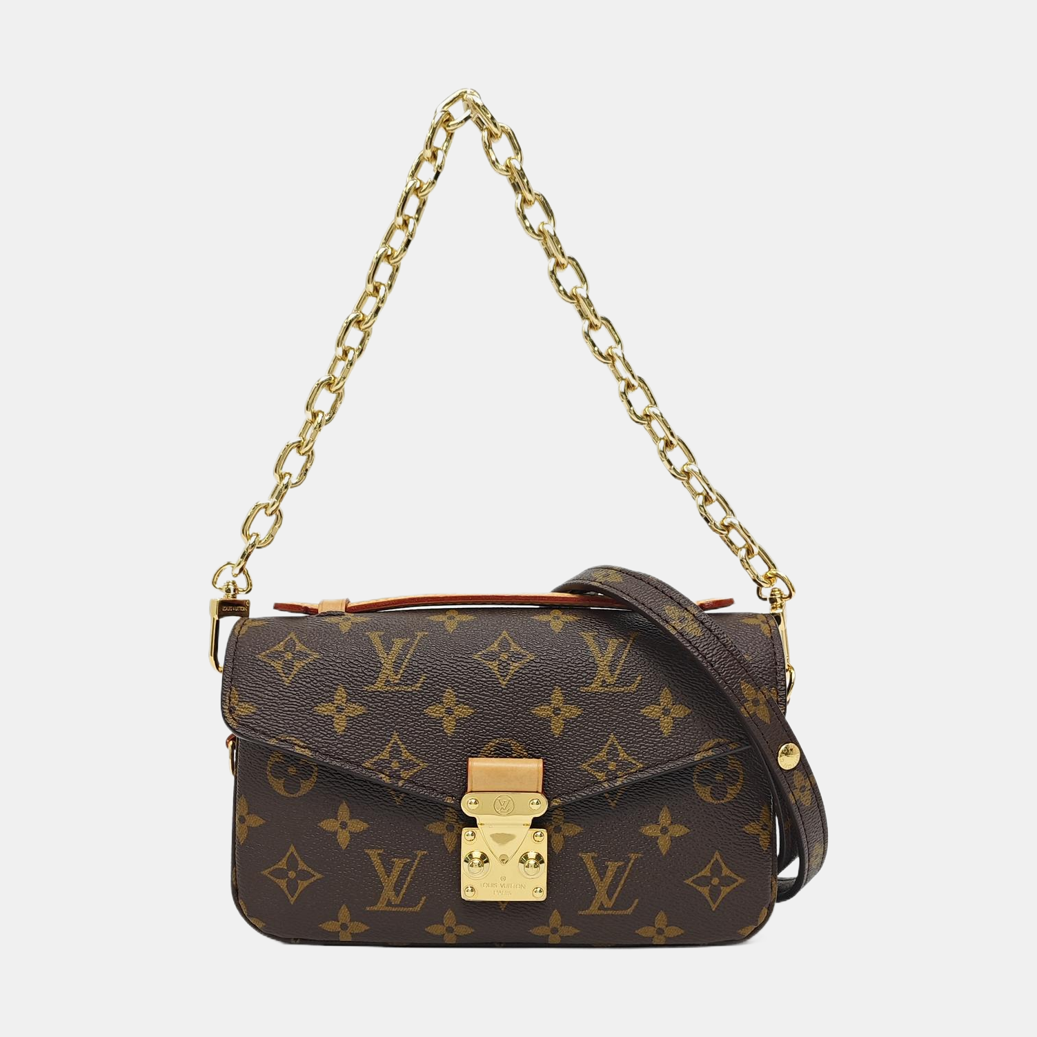 MÉTIS EAST WEST Monogram Coated Canvas Brown