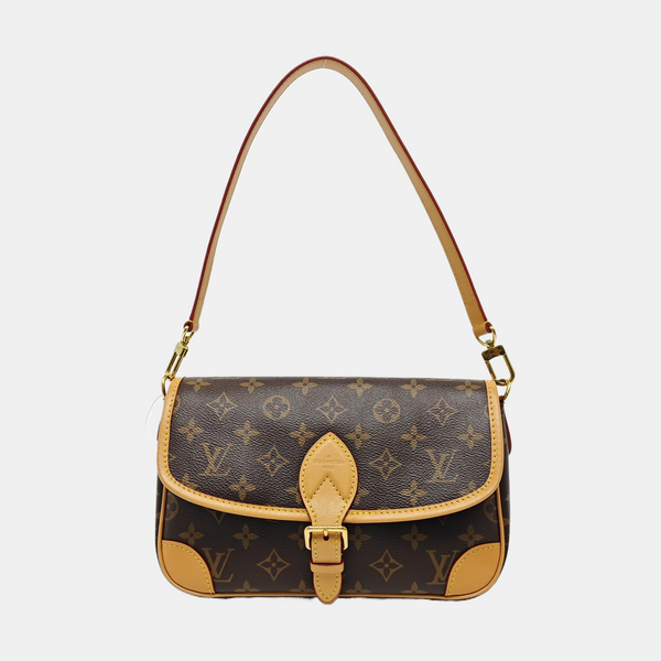DIANE Monogram Coated Canvas Brown