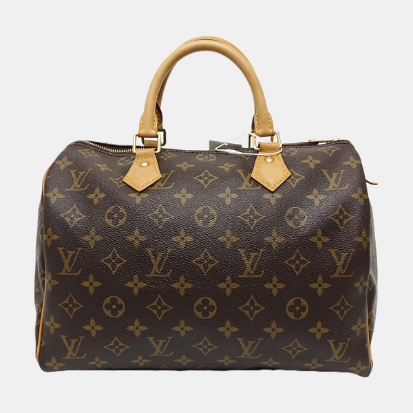 SPEEDY 30 Monogram Coated Canvas Brown