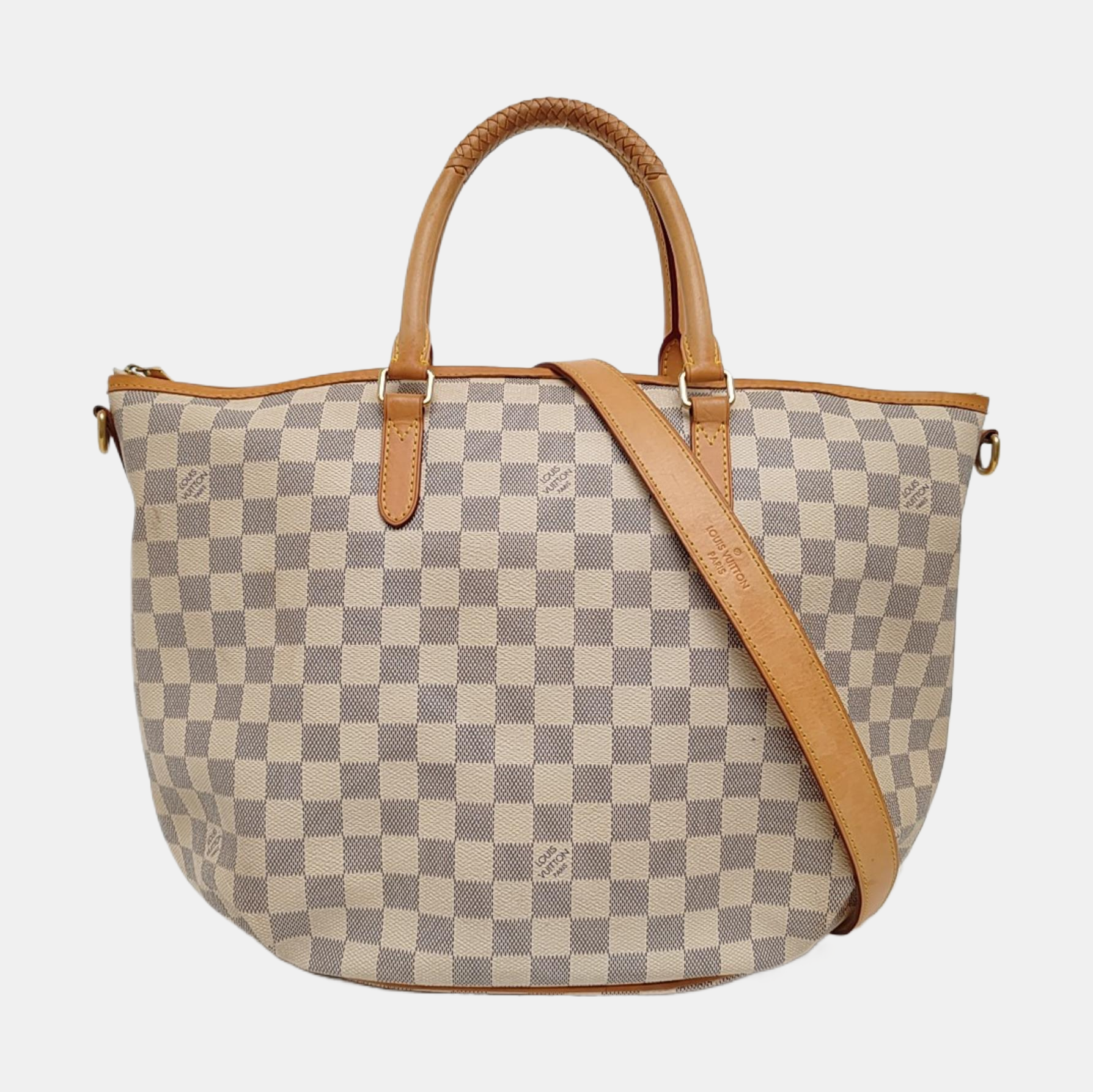 RIVIERA PM Damier Azur Coated Canvas White
