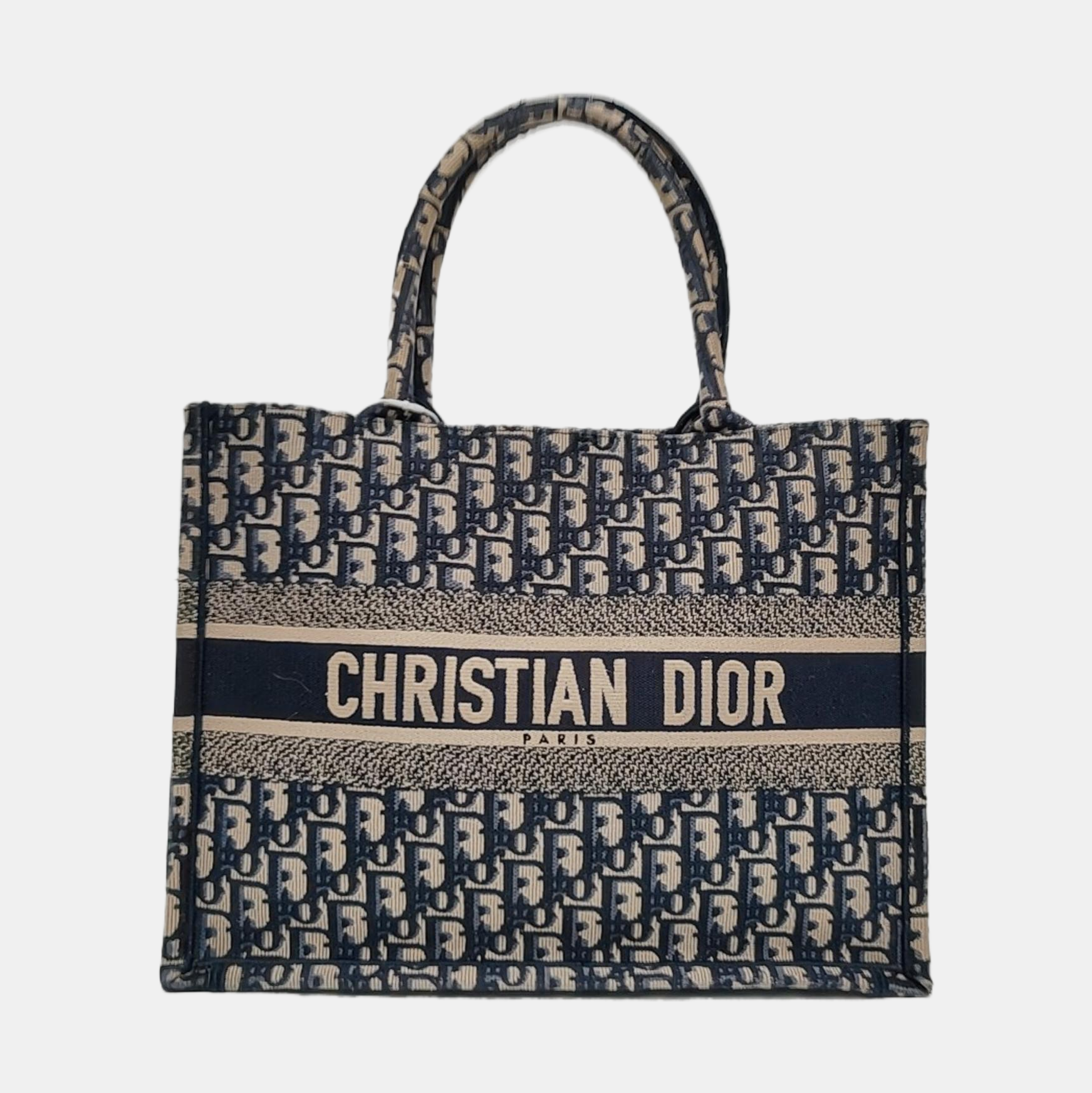 Book Tote Medium Canvas Blue