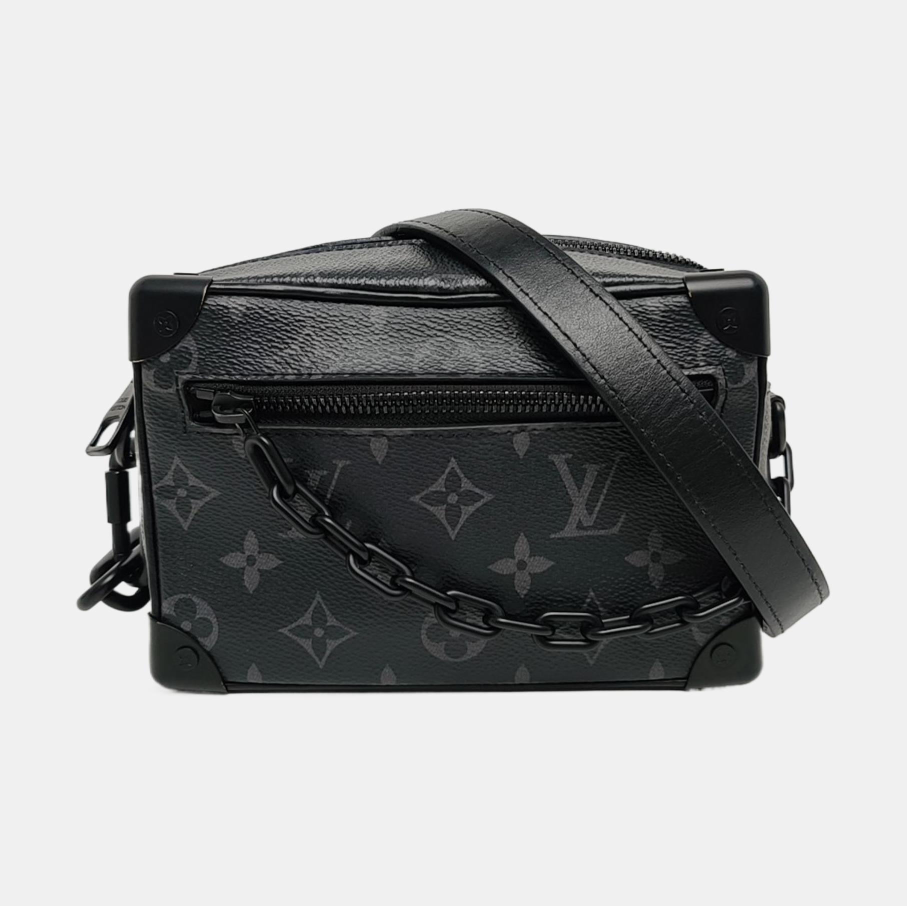 SOFT TRUNK Mini Monogram Coated Canvas Black
