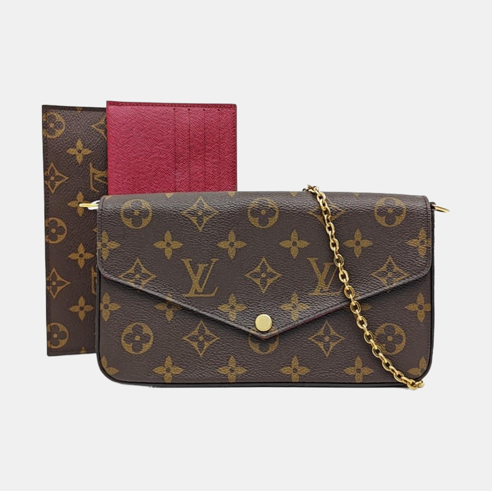 FÉLICIE Monogram Coated Canvas Brown
