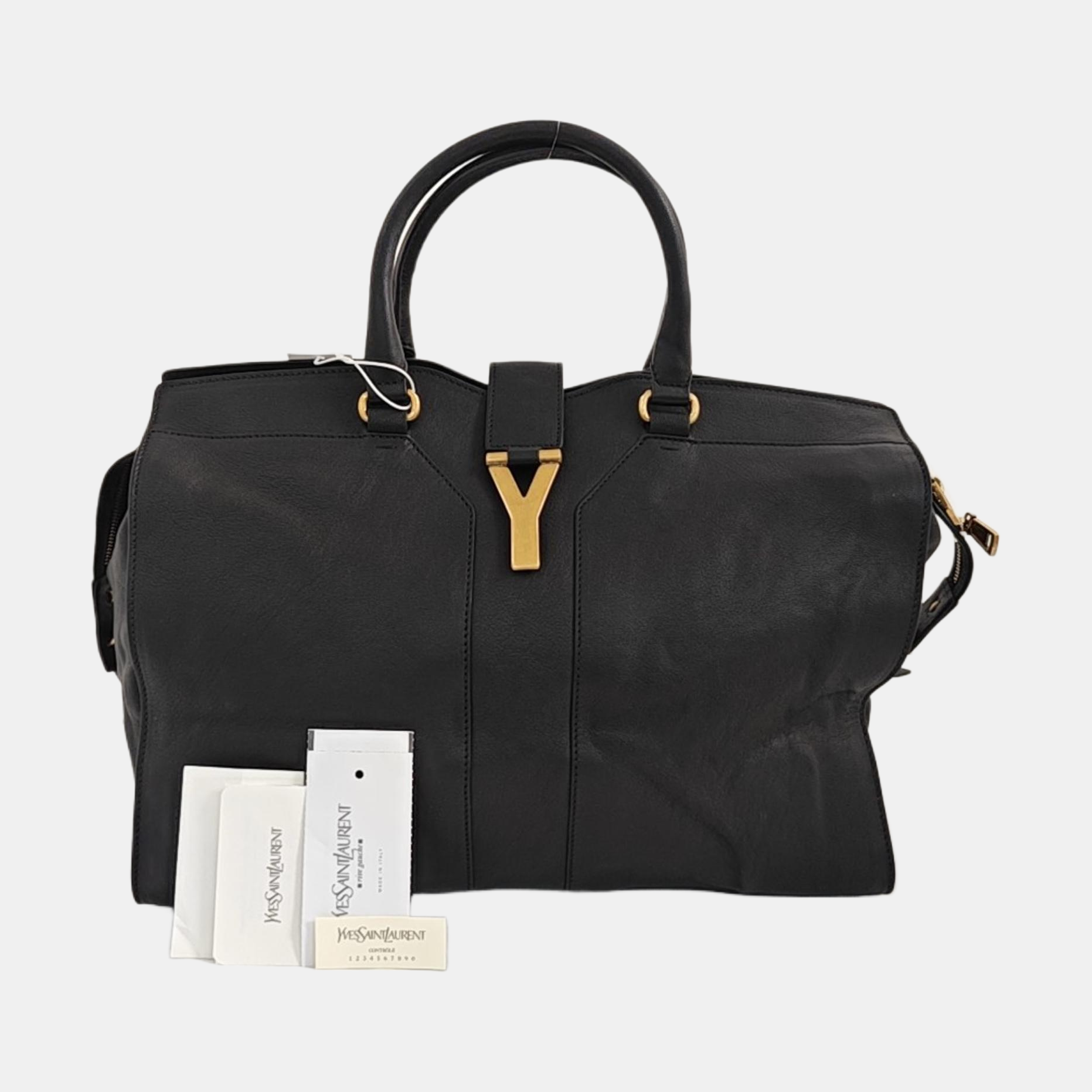 CHYC Y LIGNE Large Calfskin Black