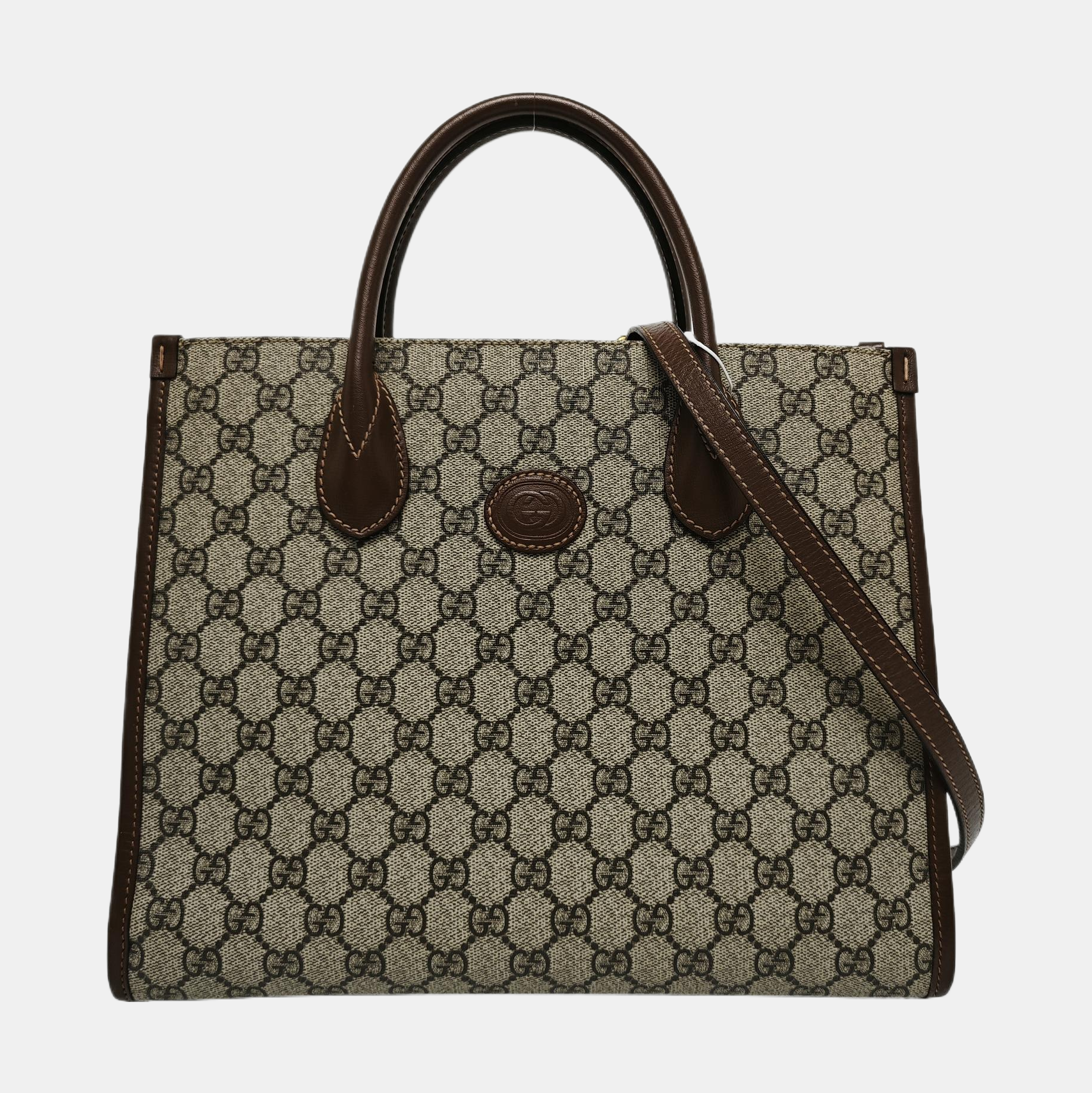 Retro Small Monogram Coated Canvas Brown