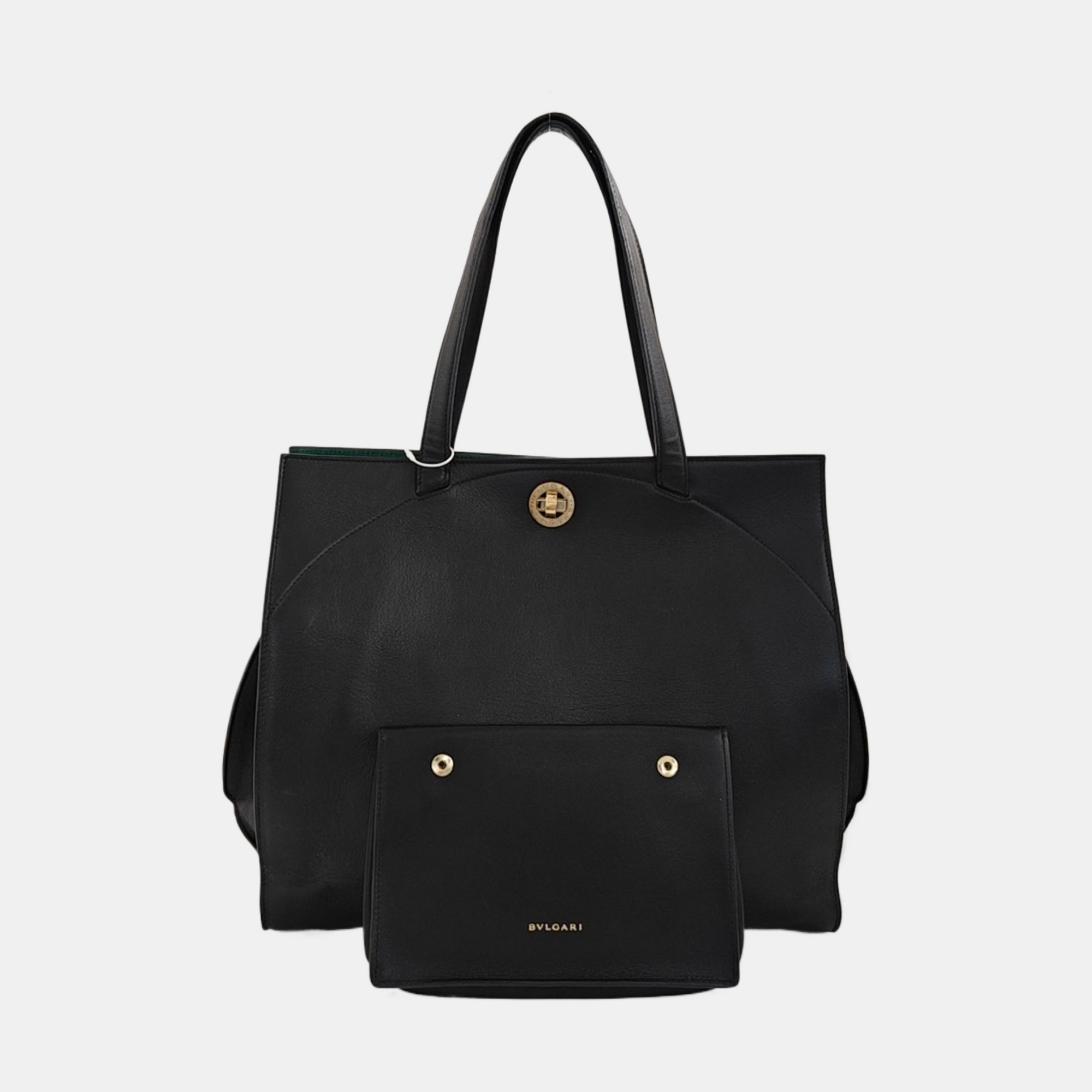Quilted Calfskin Tote Bag Black