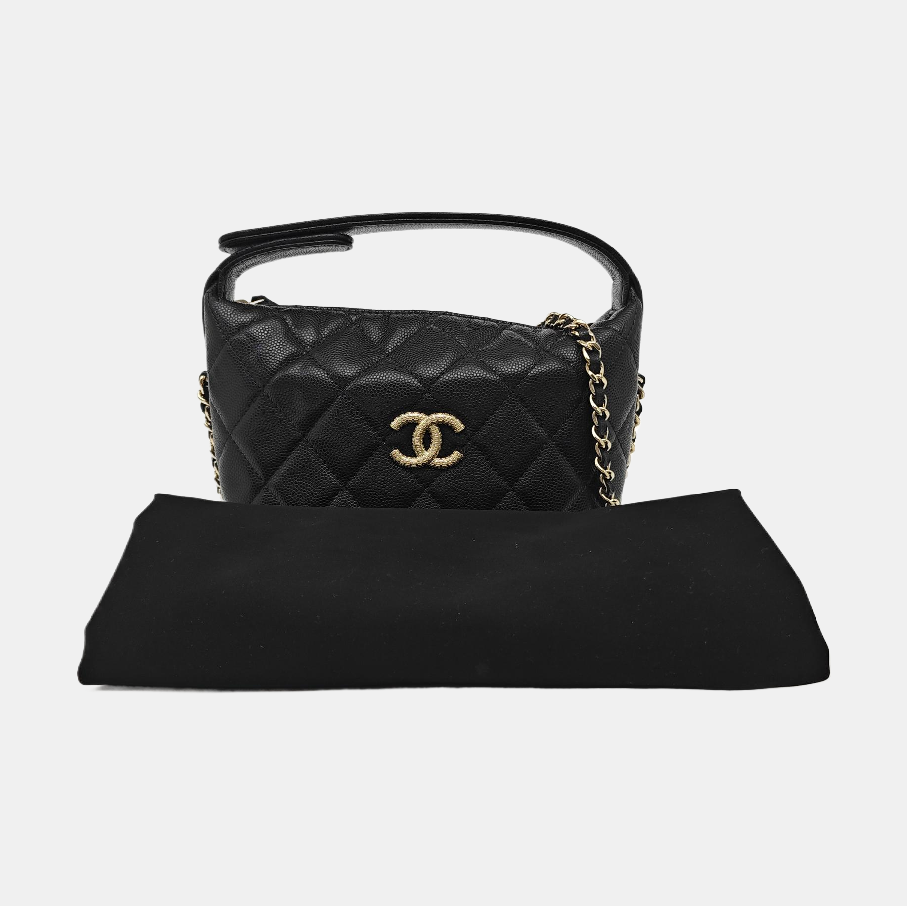 HOBO Quilted Grained Calfskin Black