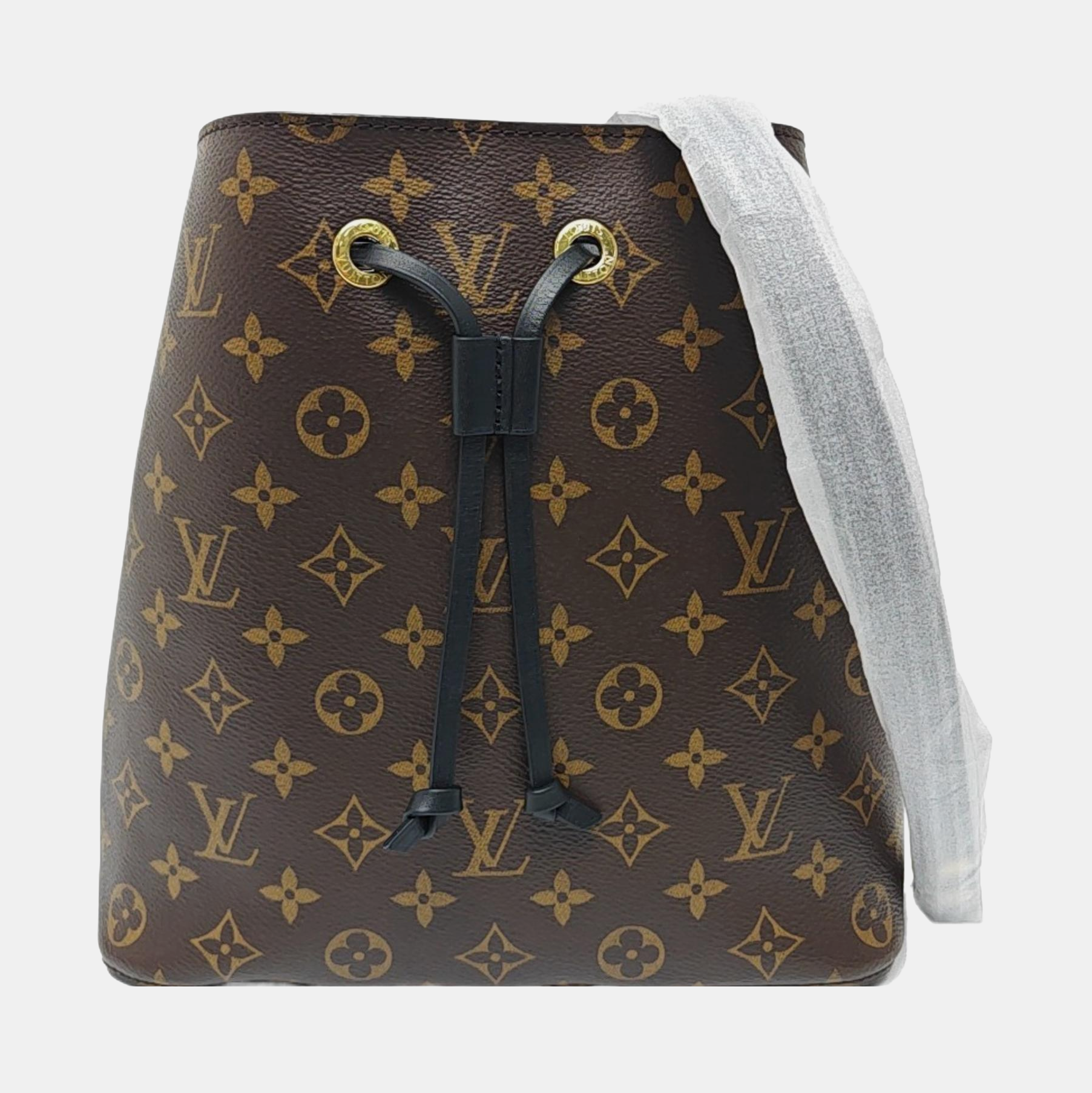 NÉONOÉ MM Monogram Coated Canvas Brown