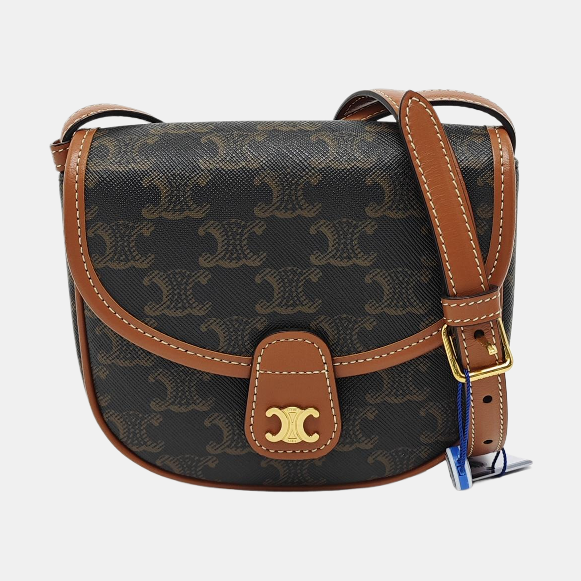 BESACE Mini Coated Canvas Brown
