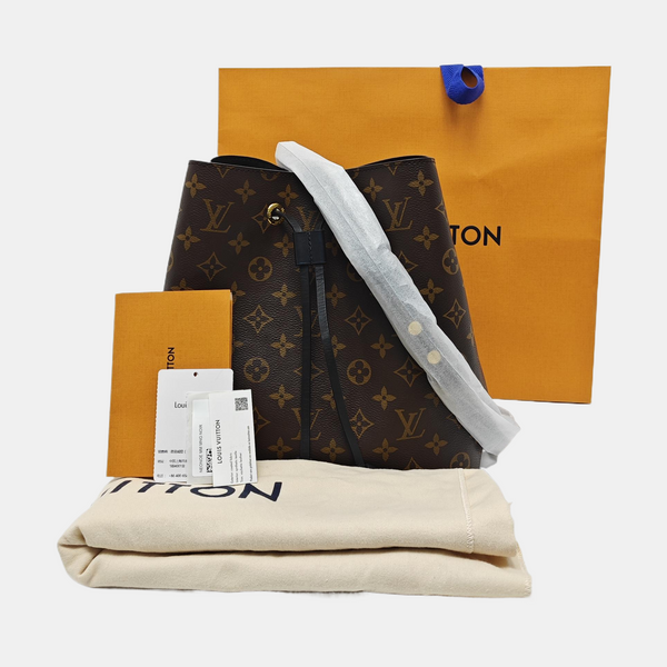 NÉONOÉ MM Monogram Coated Canvas Brown