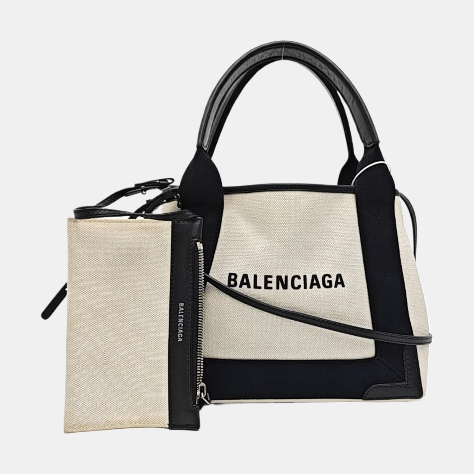 Navy Mini Canvas Beige