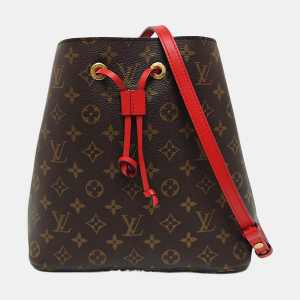 NÉONOÉ MM Monogram Coated Canvas Brown