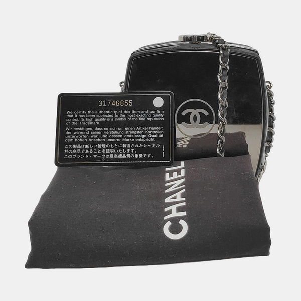 Large Quilted Lambskin Black