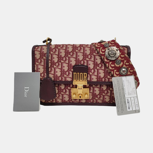Dioraddict Oblique Canvas Red