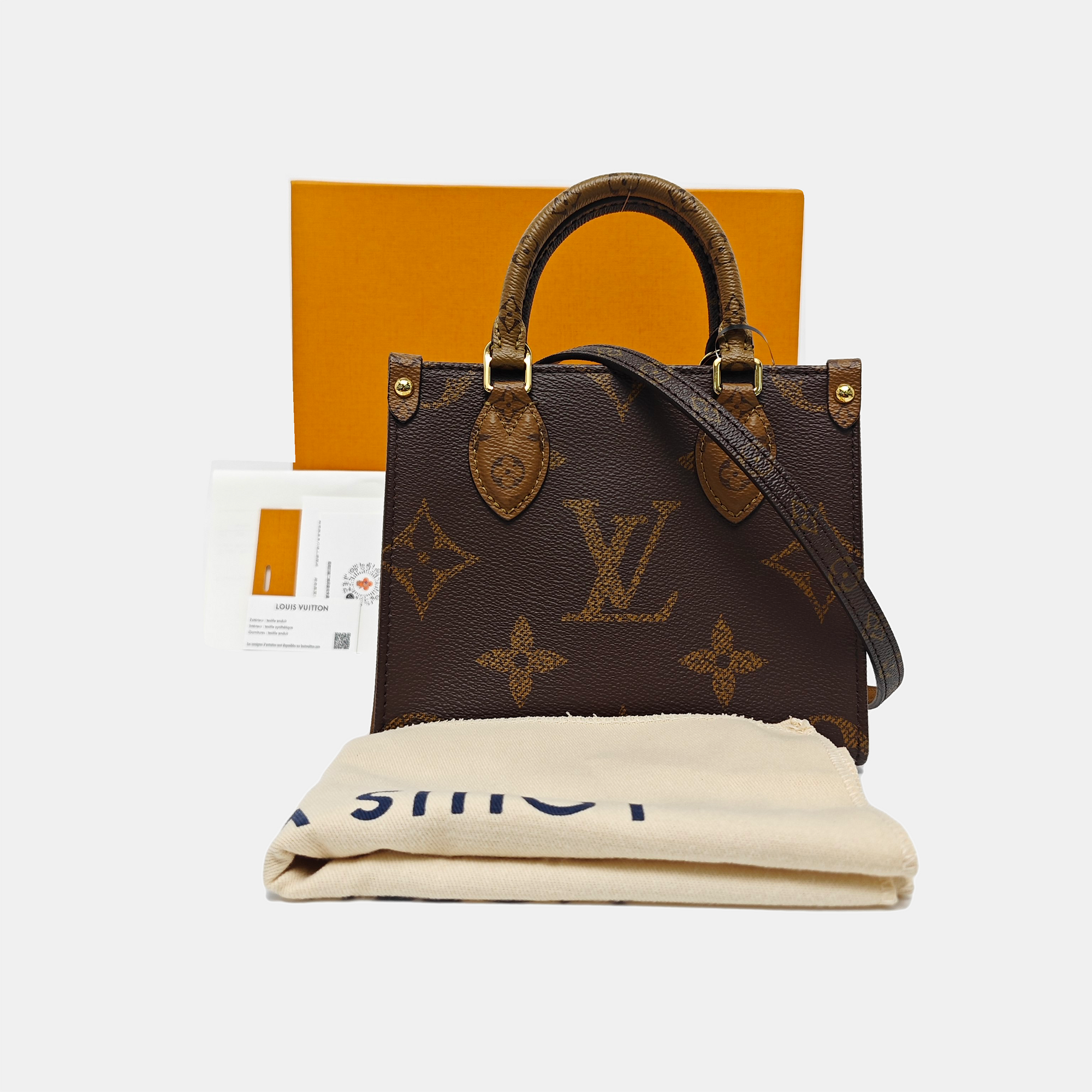 ONTHEGO BB Monogram Coated Canvas Brown