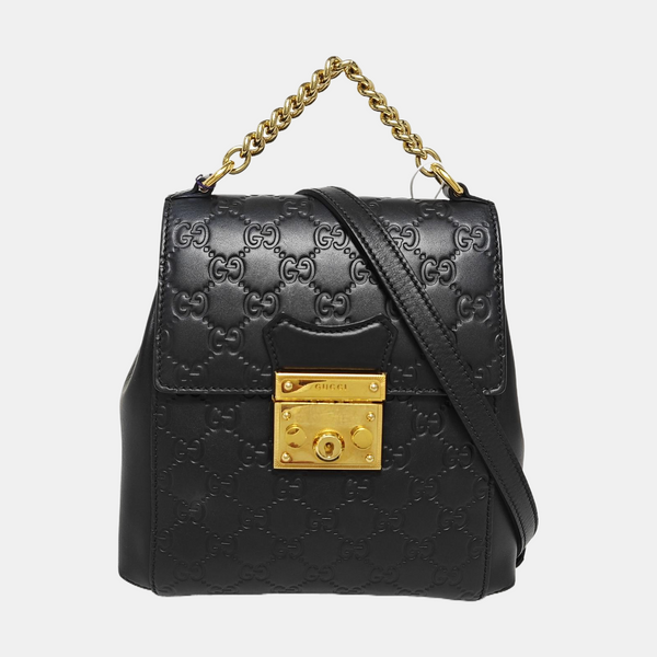 Padlock Mini Monogram Calfskin Black