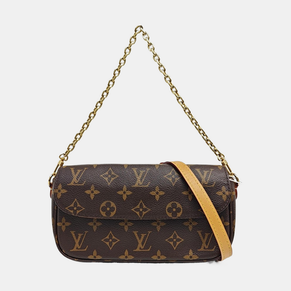 IVY Monogram Coated Canvas Brown