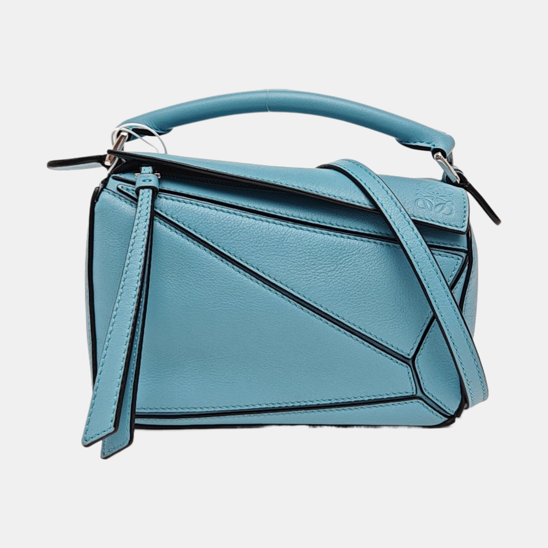 Puzzle Mini Calfskin Blue