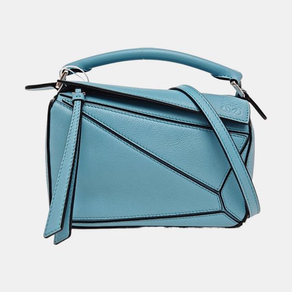 Puzzle Mini Calfskin Blue