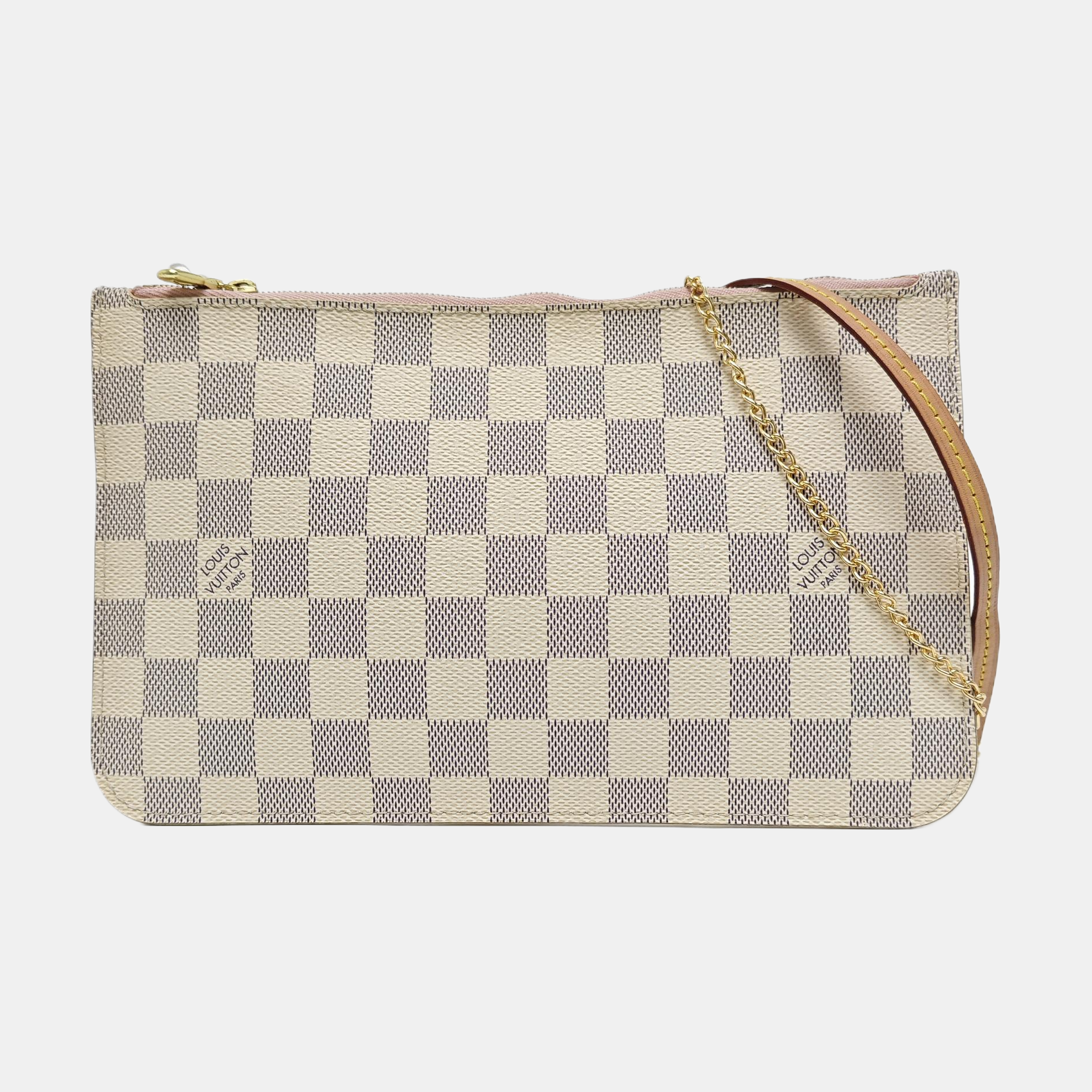 Damier Azur Coated Canvas Clutch White
